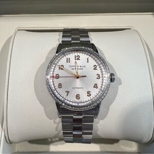 TIFFANY & CO CT60 3-Hand 34mm DIAMOND WATCH NWT - UNISEX WATCH